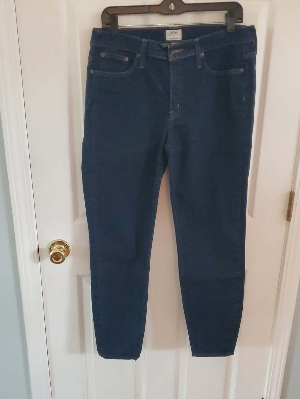 J. Crew Skinny Jeans in Deep Navy